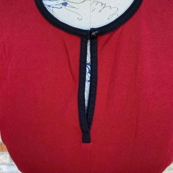 Lauren Ralph Lauren Sheath Midi Dress Women's Medium Red - Picture 5 of 13